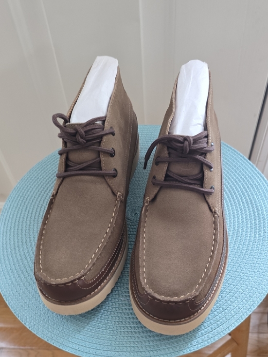 Dockers Brand Men\'s Two-Tone Brown Suede Chukka Bootsockers Size 10.5 main image 9